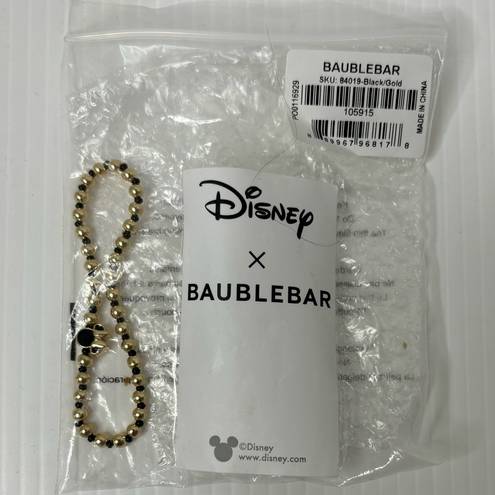 BaubleBar  Disney X Minnie Mouse Bracelet - Black & Gold Beads Stackable Reversib