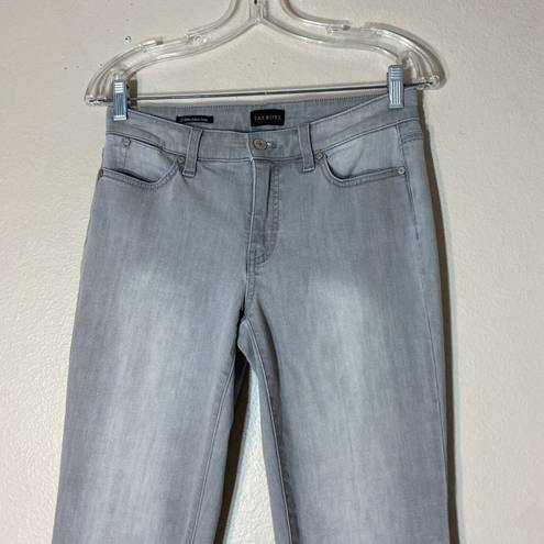 Talbots  Flawless Five-Pocket Slim Ankle Gray Jeans Women's Size 2 Stretch Denim