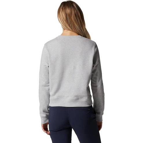 Mountain Hardwear  Organic Cotton Logo Crew Sweatshirt Heather Gray Pullover Top