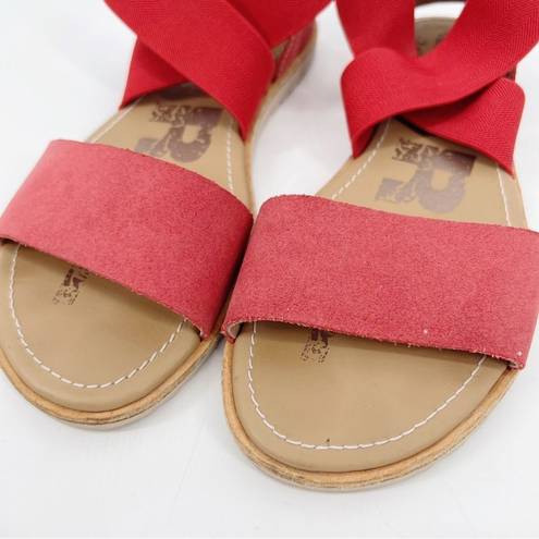 Sorel  Ella Red Pink Strap Sandals 6.5