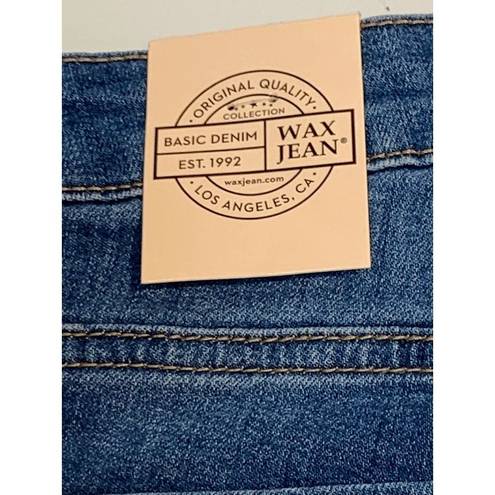 Wax Jean Wax Jeans Women's High Waist Distress Slim Straight Stretch Denim Jeans Waist Si