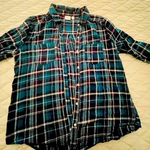 Nordstrom XL BP turquoise flannel. Gently worn