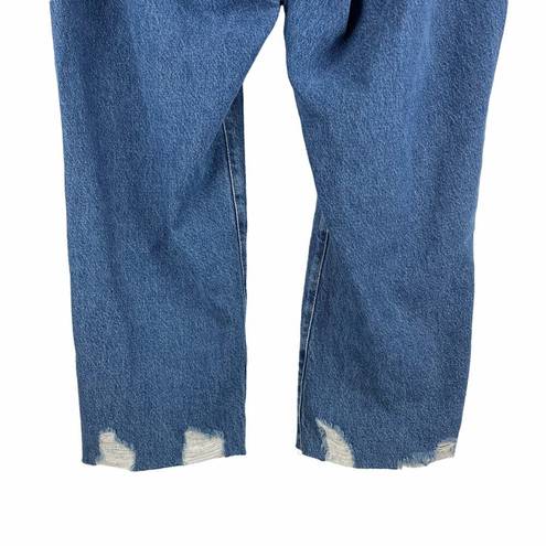 Good American  Good Vintage High Rise Jeans Jagged Hem Size 16