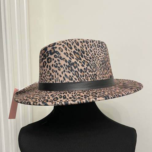 Juicy Couture  Leopard Print Fedora Hat One Size NWT