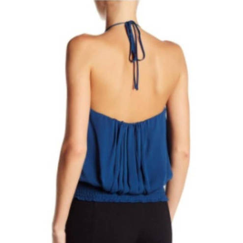 Rebecca Minkoff  Liza Silk Halter Tank Top Wine Medium