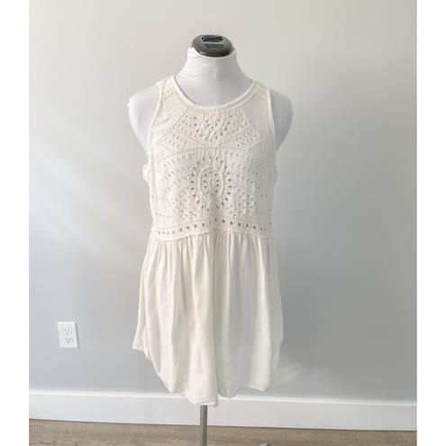 Urban Outfitters Hinge Beachy Boho White Swim Cover Up