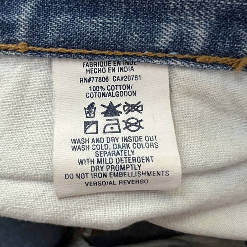Tommy Hilfiger  Jeans Womens 5/6 Sequins Artsy Embellished Cropped Vintage Y2K