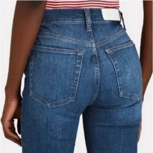 RE/DONE NWT Revolve x  High Rise Button Front Ankle Crop Jeans