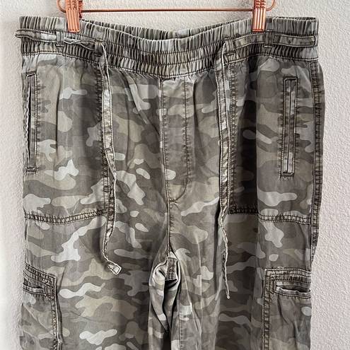 American Eagle  Camo Camouflage Elastic Waist Jogger Cargo Utility Large