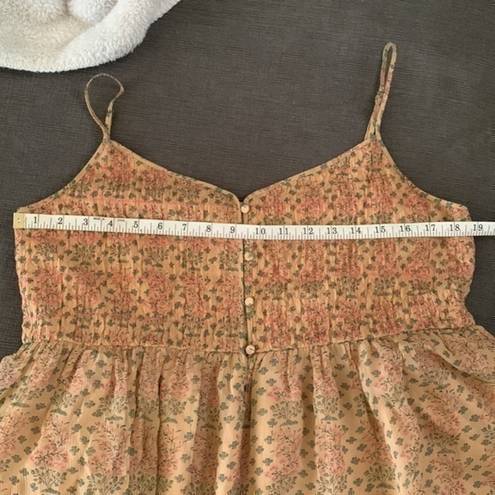 The Great EUC  peach embroidered silk peasant top