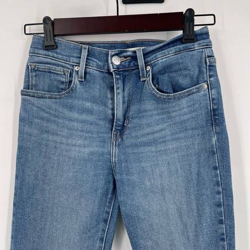 Levi Strauss & CO. Women's 724 High Rise Straight Ripped Jeans Pocket Denim Size