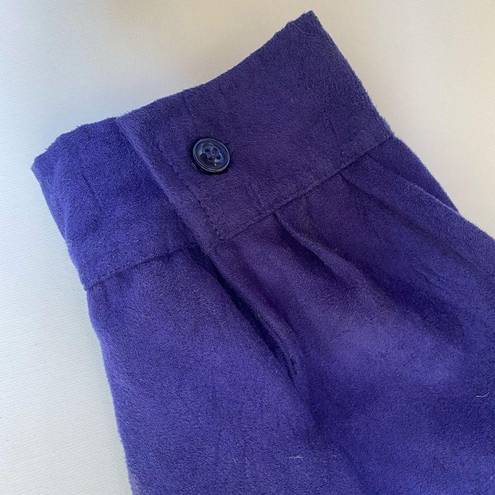 American Vintage Oversized Purple Suede Like Button Up