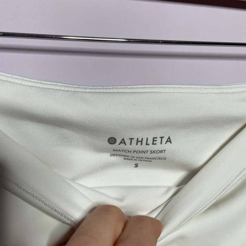 Athleta  Match Point Skort White Small Golf Tennis