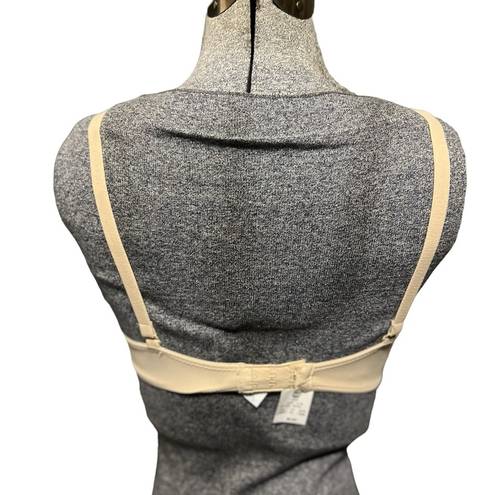 Maidenform NWT  34D Womens Beige Lined Underwire Back Closure Demi Bra