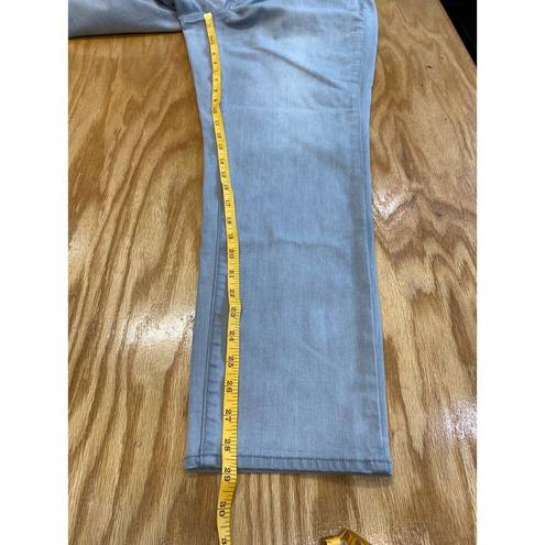 Talbots  Jeans Women's 16W Gray Denim Stretch Slim Ankle Zip Fly 5-Pockets B62