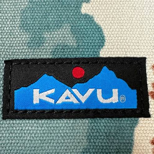 KAVU  Go Time Wallet Phone Crossbody Bohemian Hiking Canvas Neutral Earthy