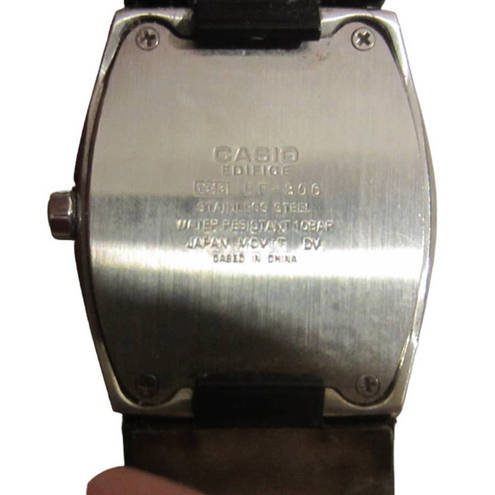 Casio  Edifice EF-306 Mens Wristwatch WR 100M 1343 10Bar Green Dial MUG26