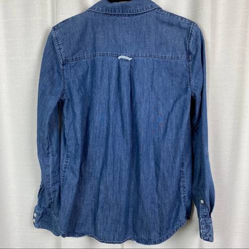 Draper James  Denim Long Sleeve Button Up Shirt Sz.4