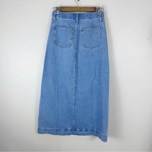 J.Crew  Denim maxi skirt in medium indigo wash Size 25 Style BY454