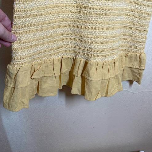 American Eagle  Golden Yellow Smocked Dress size Medium