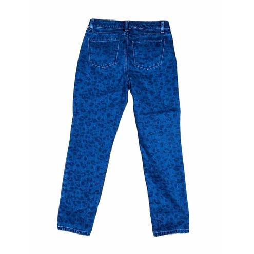 Talbots  Women Slim Ankle Cow Print Jeans Blue Size 4