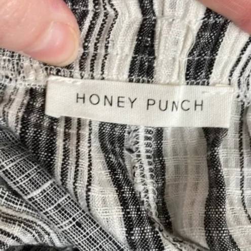 Honey Punch  STRIPE PANTS Wide Leg Small