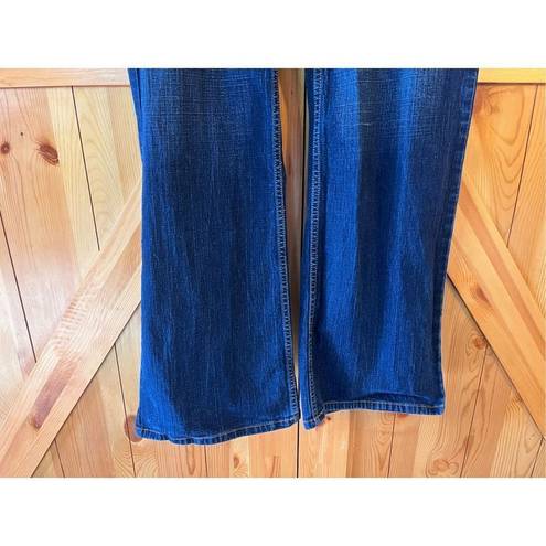 Paris Blues  Jeans Womens Plus 25 Long High Rise Bootcut Dark Wash Stretch (2104)