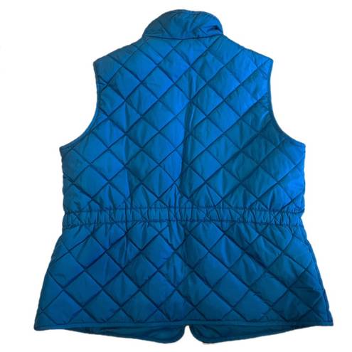 St. John’s Bay ST. JOHNS BAY - Teal Quilted Two-Pocket Vest - Size Large