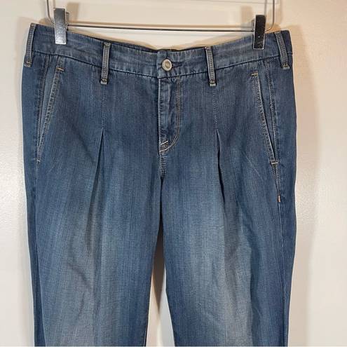 Robert Rodriguez R-N-D  Newsboy Pleated Jeans Valencia Blue Size 27