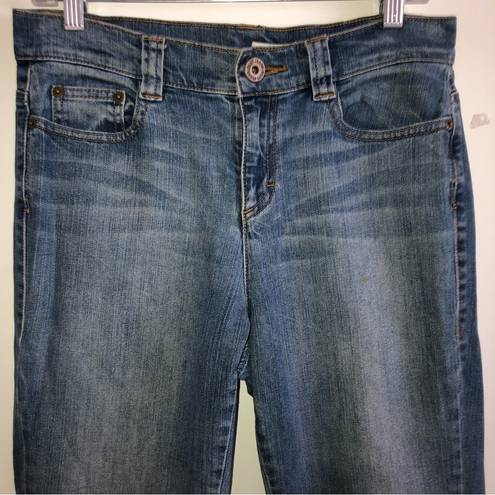 DKNY  Soho Jeans Medium Wash Mid Rise Flap Back Pockets Y2K Stretch woman’s 8