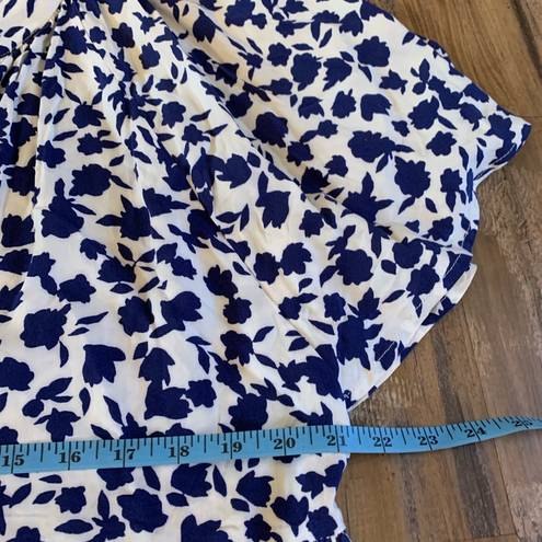 Bobeau  Size X-Large XL Dress Womens blue print oversized Shift NEW