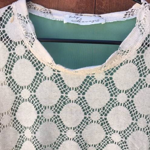 Vintage Havana  Sheer Blouse