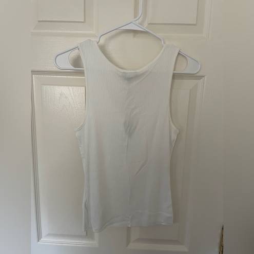 The Range  Alloy Ribbed Barbell Tank Top White Size XS NEW