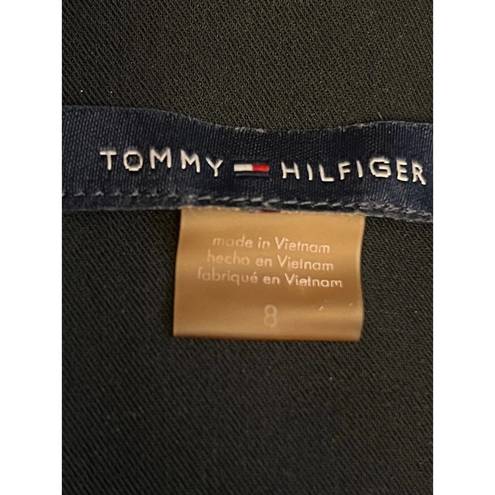 Tommy Hilfiger  Womens 8 Black Single Breasted Blazer Jacket Classic Preppy