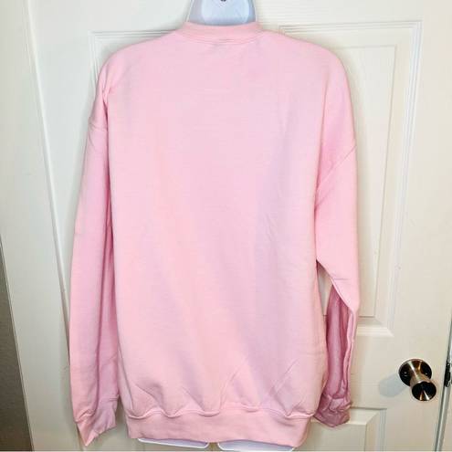 Modcloth Happy Challah Days Graphic Sweatshirt Soft Hannukkah Top Pink M