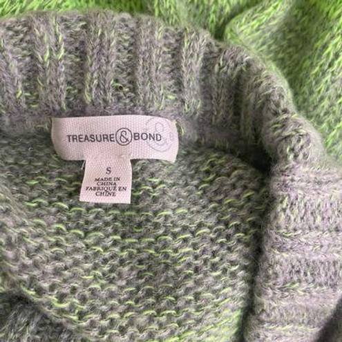 Treasure & Bond Women’s Green Space Dye Pullover Sweater in a size small