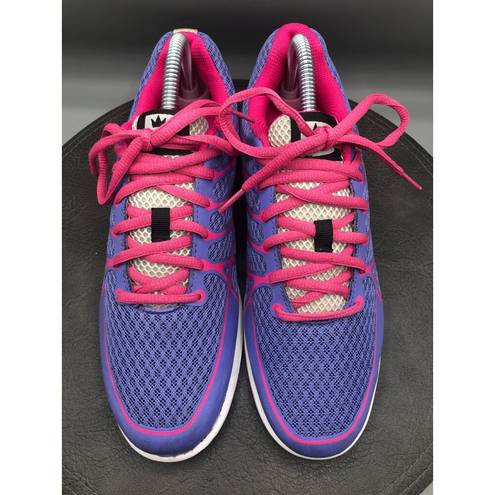 Aura Brunswick  Womens 9 Bowling Shoes Sneakers Pink Purple Lace Up