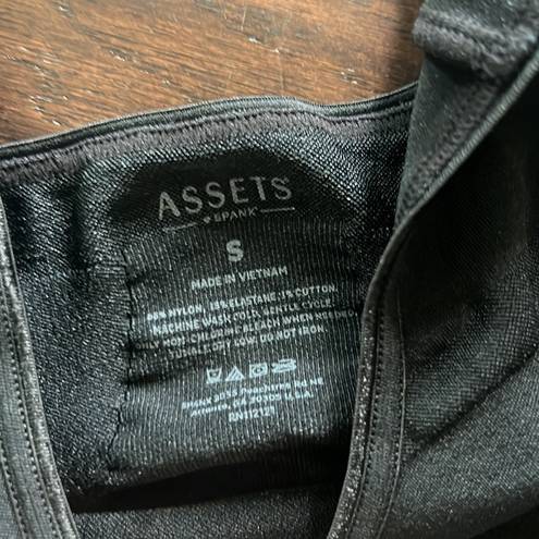 Spanx Assets by  Black Shapewear Bodysuit  small EUC