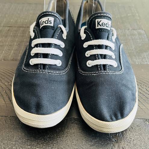 Keds  Champion Black Canvas Sneakers Size 7.5