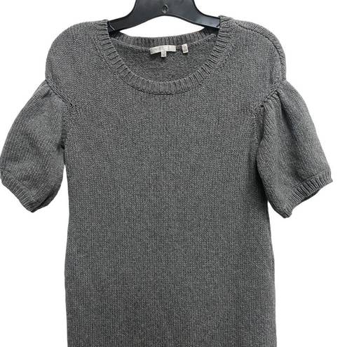 Vince  Fitted Women Medium Sweater Dress Pullover Bodycon Stretch Knit Gray