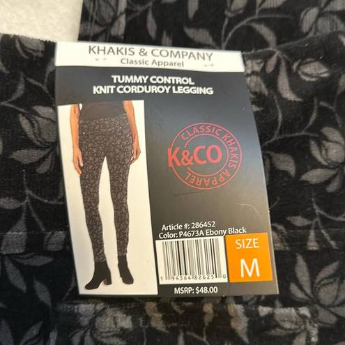 Krass&co Khakis &  Classic Apparel Tummy Control Knit Corduroy Leggings Medium