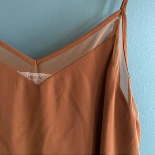 Nine West NWOT  rust colored tank