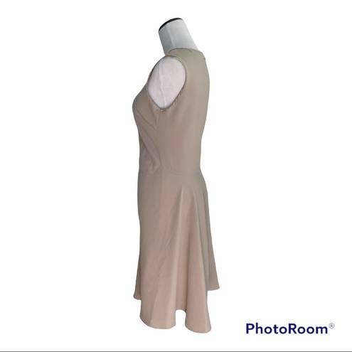 Natori Josie  nude a line sleeveless dress