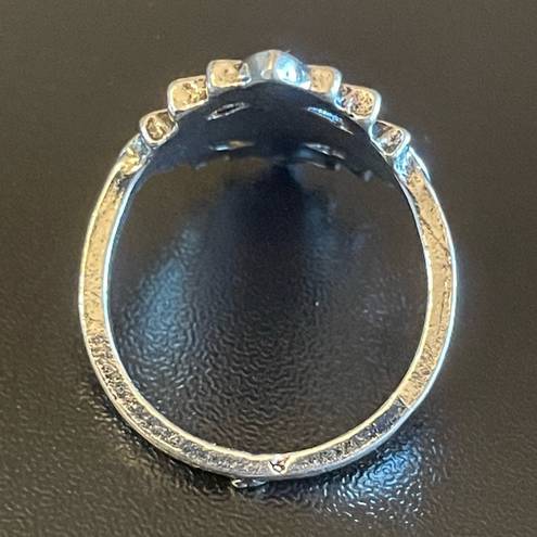 Onyx Vintage black  S925 silver ring size 7