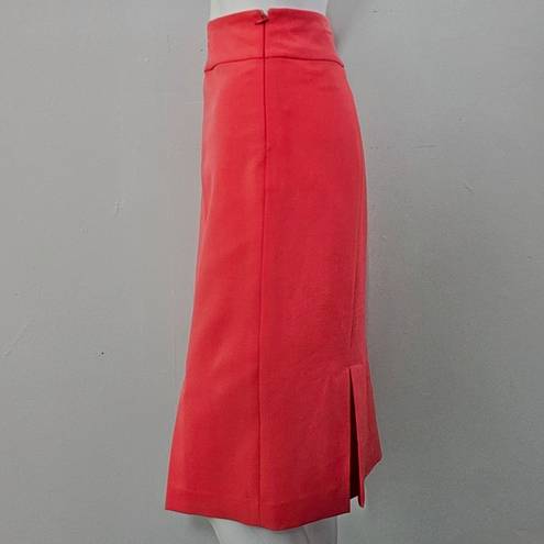 Black Label  By Evan Picone Neon Cherry Vented Pencil Skirt Size 10