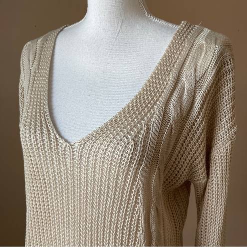 Wishlist  | Tan Knit Cross Back Sweater Sz S/M