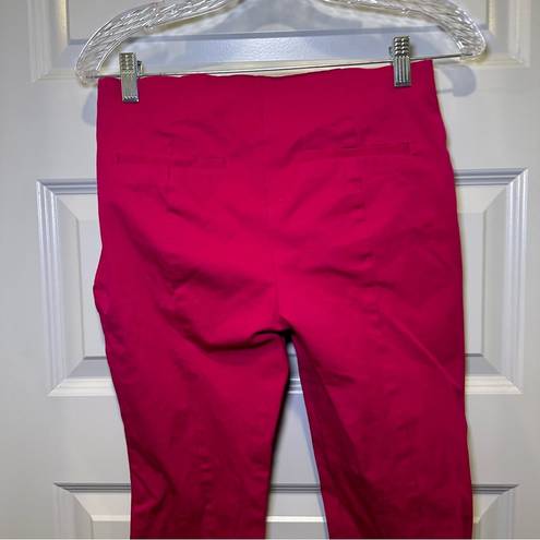 A New Day  Pink Side Zip Anke Crop Trouser Pants size 2