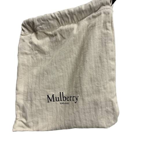 Mulberry  England Soft Lined Cream Dustbag 9.5 x10.5 Inch Drawstring Cinch Bag