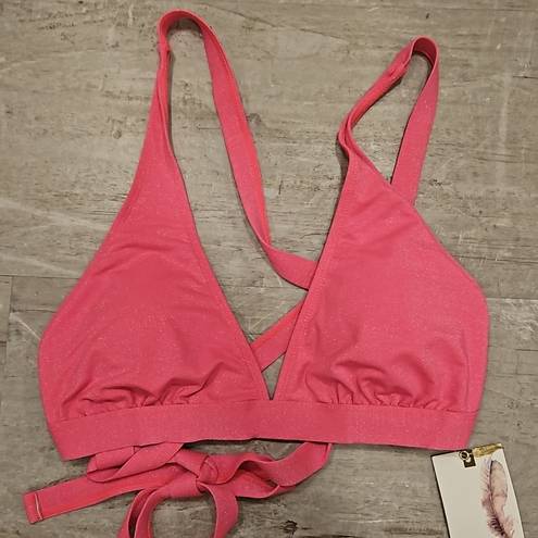 Jessica Simpson 💕💕 Glitter Bomb Bikini ~ Pop Pink Medium M NWT