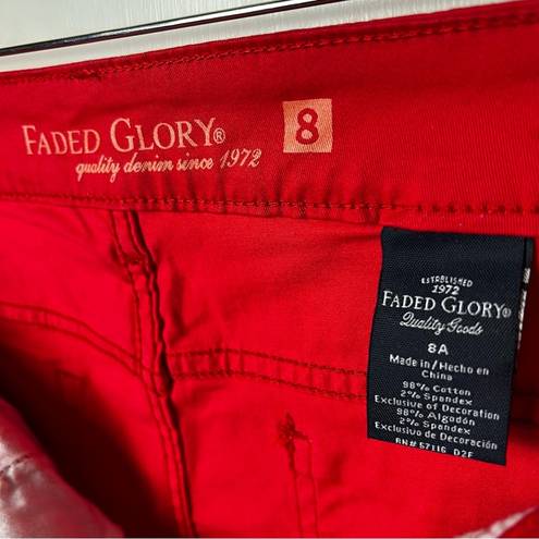 Faded Glory - Red Straight Leg Jeans - Sz. 8A